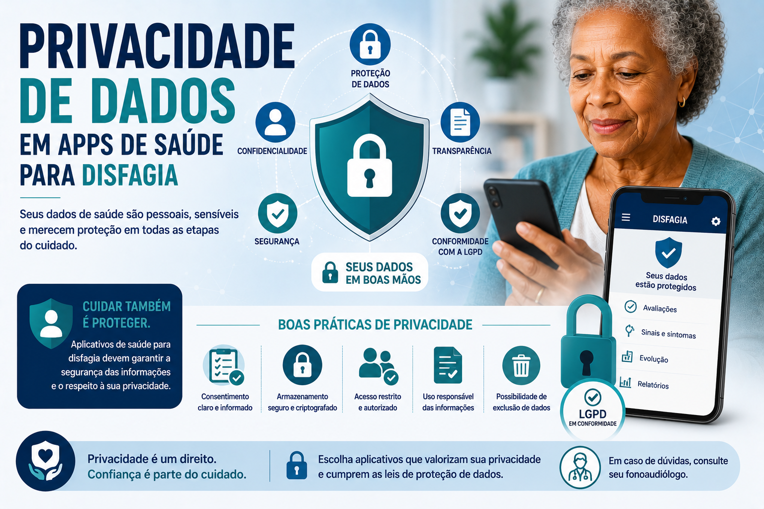 Data privacy in health apps for dysphagia